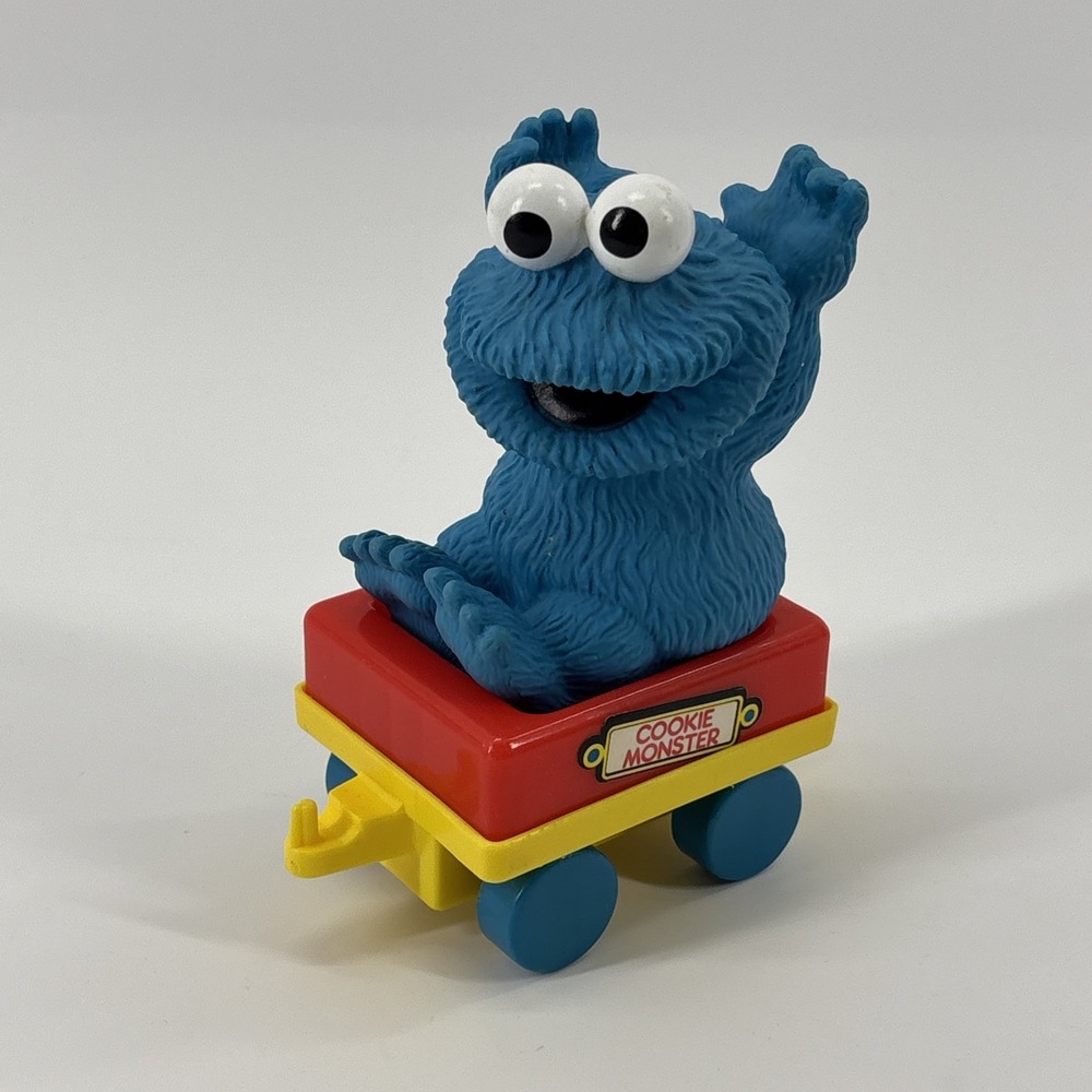 Vintage 1980"s Seasame Street Illco Cookie Monster Train Car